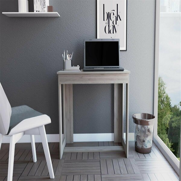 Depot E-Shop Alcala Writing Desk, Light Gray DE-ELZ5558